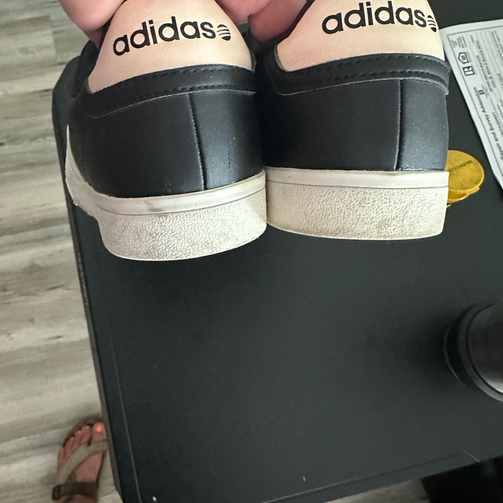 Adidas Black and White Sneakers Classic Design—NEO ORTHOLITE - Picture 3 of 5